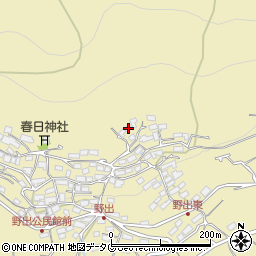 熊本県熊本市西区河内町野出432周辺の地図