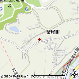 熊本県熊本市北区釜尾町629周辺の地図