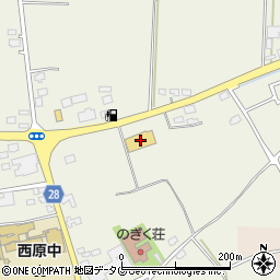 コメリハード＆グリーン西原店周辺の地図