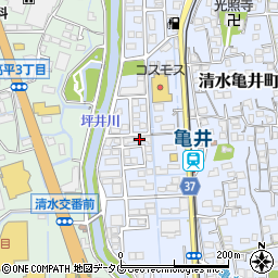 平江荘周辺の地図