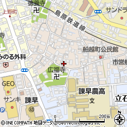 長崎県諫早市船越町1078周辺の地図