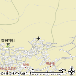 熊本県熊本市西区河内町野出425周辺の地図