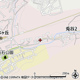 熊本県熊本市北区兎谷2丁目周辺の地図