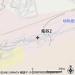 熊本県熊本市北区兎谷2丁目9周辺の地図