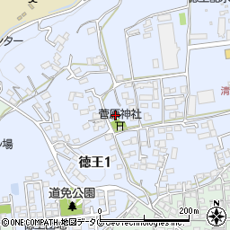 徳王公民館周辺の地図