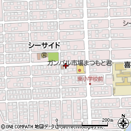 長崎県諫早市多良見町シーサイド周辺の地図