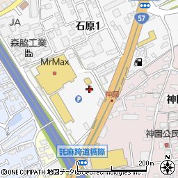 山小屋ミスターマックス熊本インター店周辺の地図