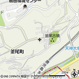 熊本県熊本市北区釜尾町516周辺の地図