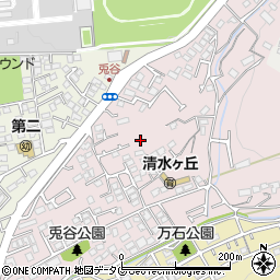 熊本県熊本市北区兎谷1丁目周辺の地図