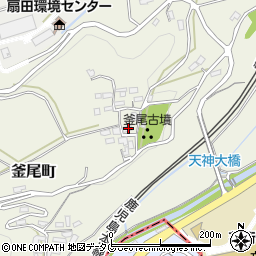 熊本県熊本市北区釜尾町531周辺の地図