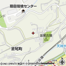 熊本県熊本市北区釜尾町513周辺の地図
