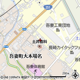 長崎県雲仙市吾妻町田之平名134周辺の地図