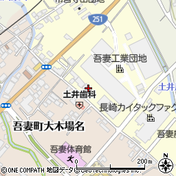 長崎県雲仙市吾妻町田之平名130周辺の地図