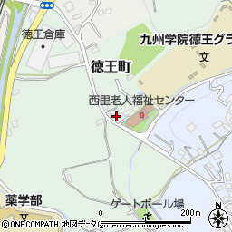 熊本県熊本市北区徳王町周辺の地図