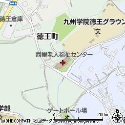 熊本市西里老人福祉センター周辺の地図