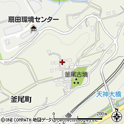 熊本県熊本市北区釜尾町504周辺の地図