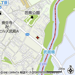 セブンイレブン熊本龍田７丁目店周辺の地図