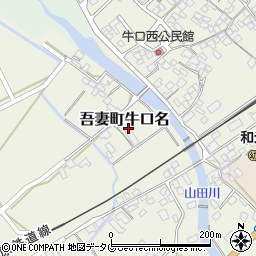 長崎県雲仙市吾妻町牛口名周辺の地図