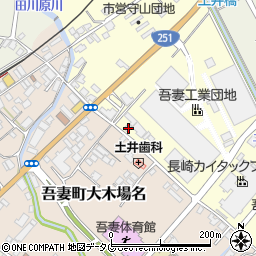 長崎県雲仙市吾妻町田之平名132周辺の地図