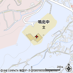 時津町立鳴北中学校周辺の地図