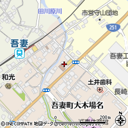 長崎県雲仙市吾妻町大木場名111周辺の地図