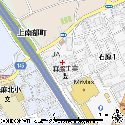 ゼオライト熊本営業所周辺の地図
