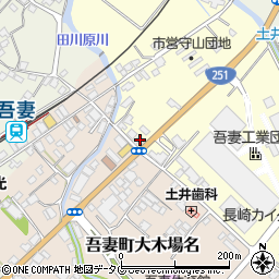 長崎県雲仙市吾妻町田之平名90周辺の地図