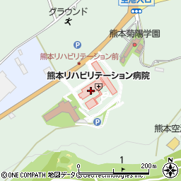 ヤマザキＹショップ熊本リハビリテーション病院売店周辺の地図