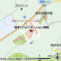 熊本リハビリテーション病院周辺の地図