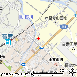 長崎県雲仙市吾妻町田之平名71周辺の地図