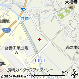 長崎県雲仙市吾妻町古城名周辺の地図