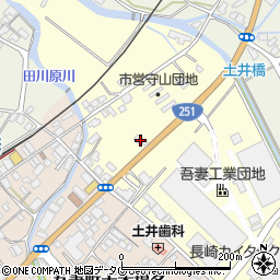長崎県雲仙市吾妻町田之平名30周辺の地図