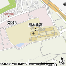 熊本県熊本市北区兎谷3丁目5周辺の地図