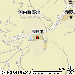 熊本市立芳野中学校周辺の地図