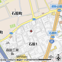 熊本炊飯センター周辺の地図