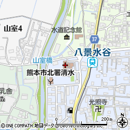 熊本市役所　北区役所清水まちづくりセンターまちづくり班周辺の地図