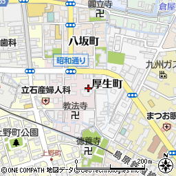 長崎県諫早市上町周辺の地図