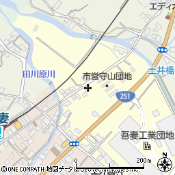 長崎県雲仙市吾妻町田之平名64周辺の地図