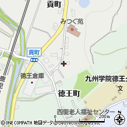 熊本県熊本市北区貢町176周辺の地図