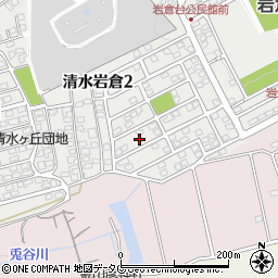 熊本県熊本市北区清水岩倉2丁目10周辺の地図