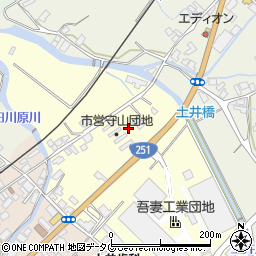 長崎県雲仙市吾妻町田之平名59周辺の地図