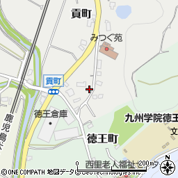 熊本県熊本市北区貢町175周辺の地図