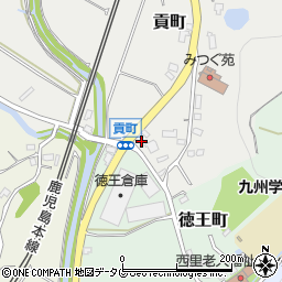 熊本県熊本市北区貢町151周辺の地図