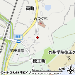 熊本県熊本市北区貢町178周辺の地図