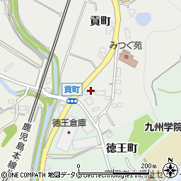 熊本県熊本市北区貢町172周辺の地図