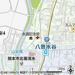 熊本市　老人福祉センター北周辺の地図
