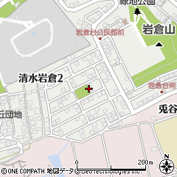 熊本県熊本市北区清水岩倉2丁目15周辺の地図
