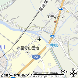 長崎県雲仙市吾妻町田之平名55周辺の地図