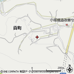 熊本県熊本市北区貢町2158周辺の地図