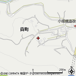 熊本県熊本市北区貢町2168周辺の地図